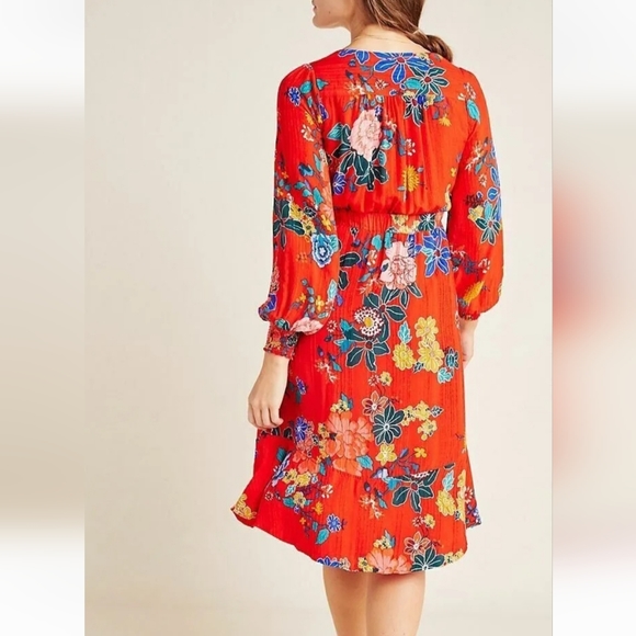 Anthropologie wrap midi dress - Picture 3 of 16